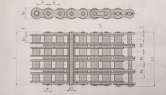40-8_08A-8_<font color='red'>4分</font>8排鏈條08A-8規