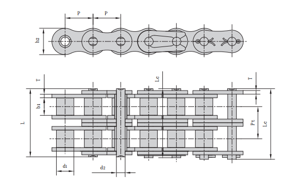 20S-2_<font color='red'>100-2</font> 石油鏈 雙排石油